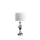 Anders Crest Shape Silver Chrome Urn Table Lamp 22.25"