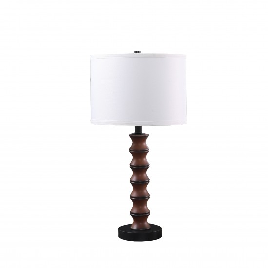 Coastal Littoral Wood Insp Modern Table Lamp 27.5