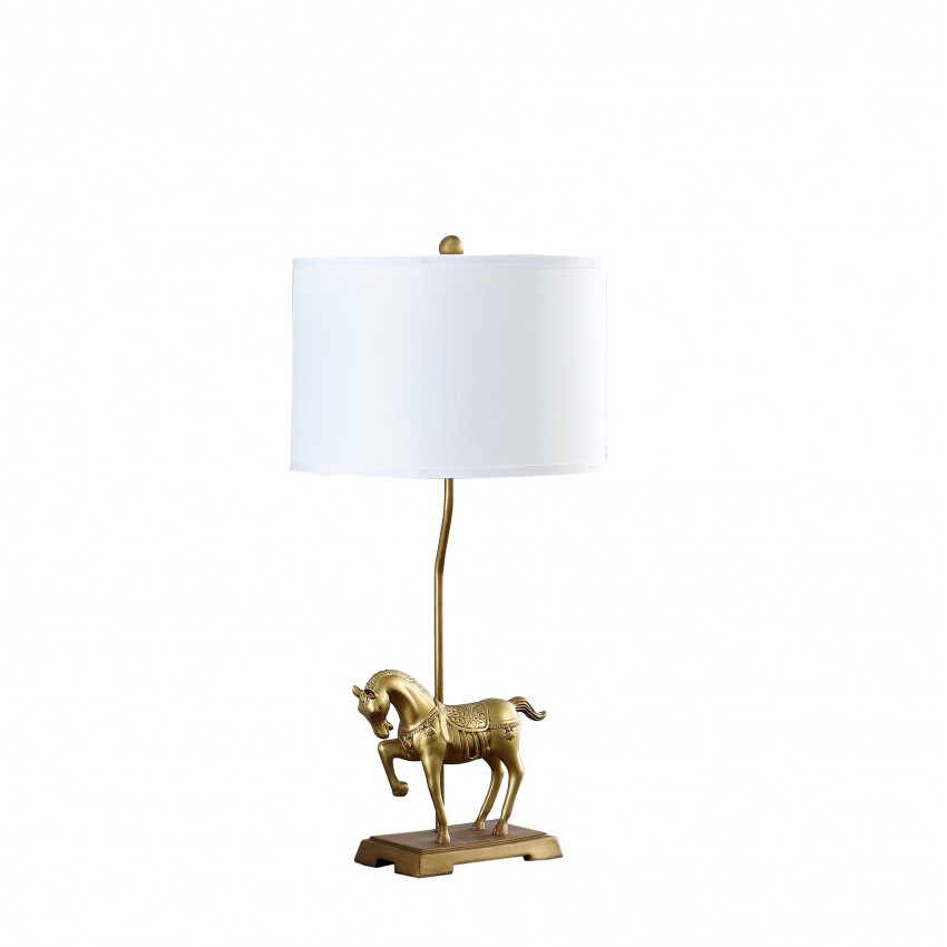 Gold Royal Stallion Horse Resin Table Lamp 29.5" Gold Royal Stallion Horse Resin Table Lamp 29.5"