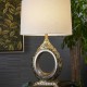 Chrysanthenum Resin Table Lamp 30.5"