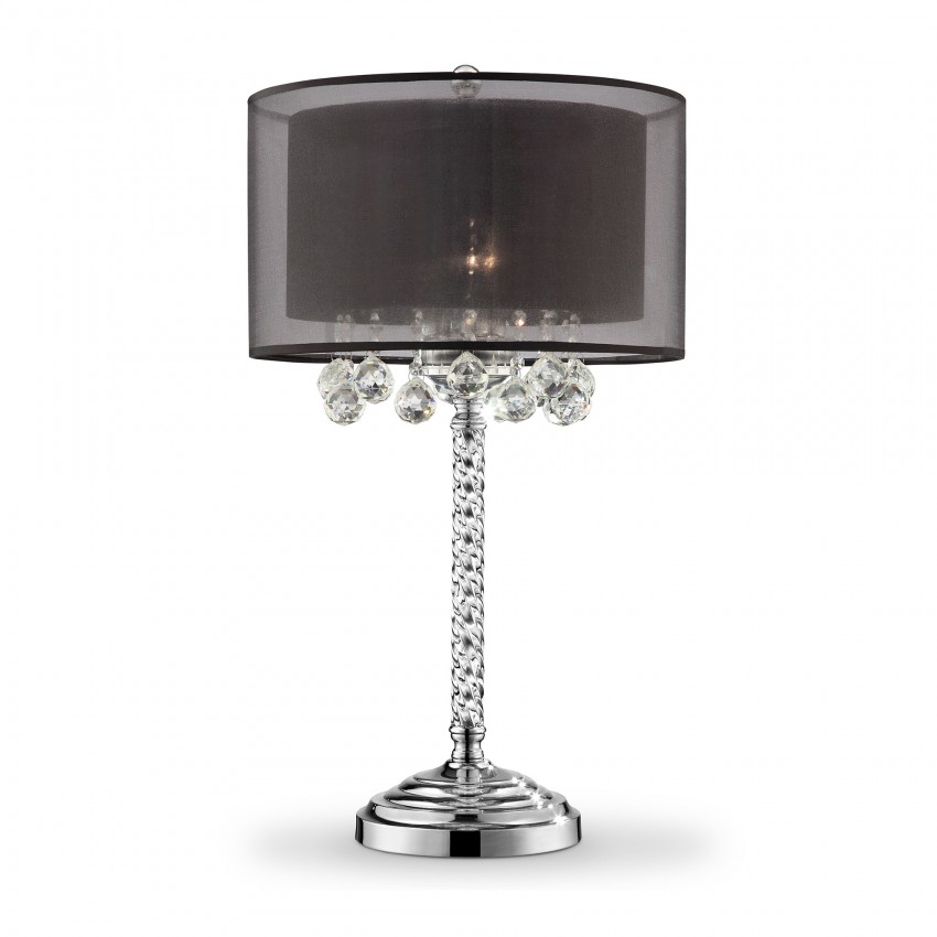 Effleurer Crystal Table Lamp 30"