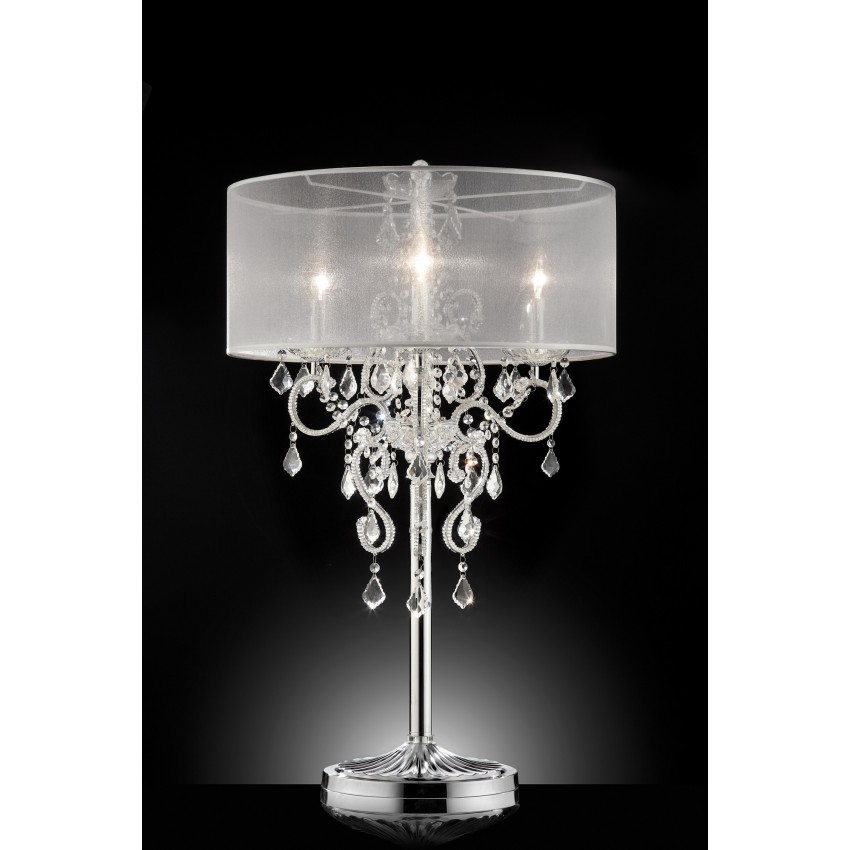 Evangelia Crystal Table Lamp 35"