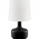 Cheru Powder Black Mid Century Modern Touch On Metal Table Lamp 17.25"