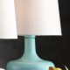 Cheru Powder Green Mid-Century Modern Touch On Metal Table Lamp 17.25"