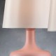 Cheru Powder Pink Mid-Century Modern Touch On Metal Table Lamp 17.25"