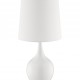 Niyor Powder White Mid-Century Modern Touch On Metal Table Lamp 23.5"