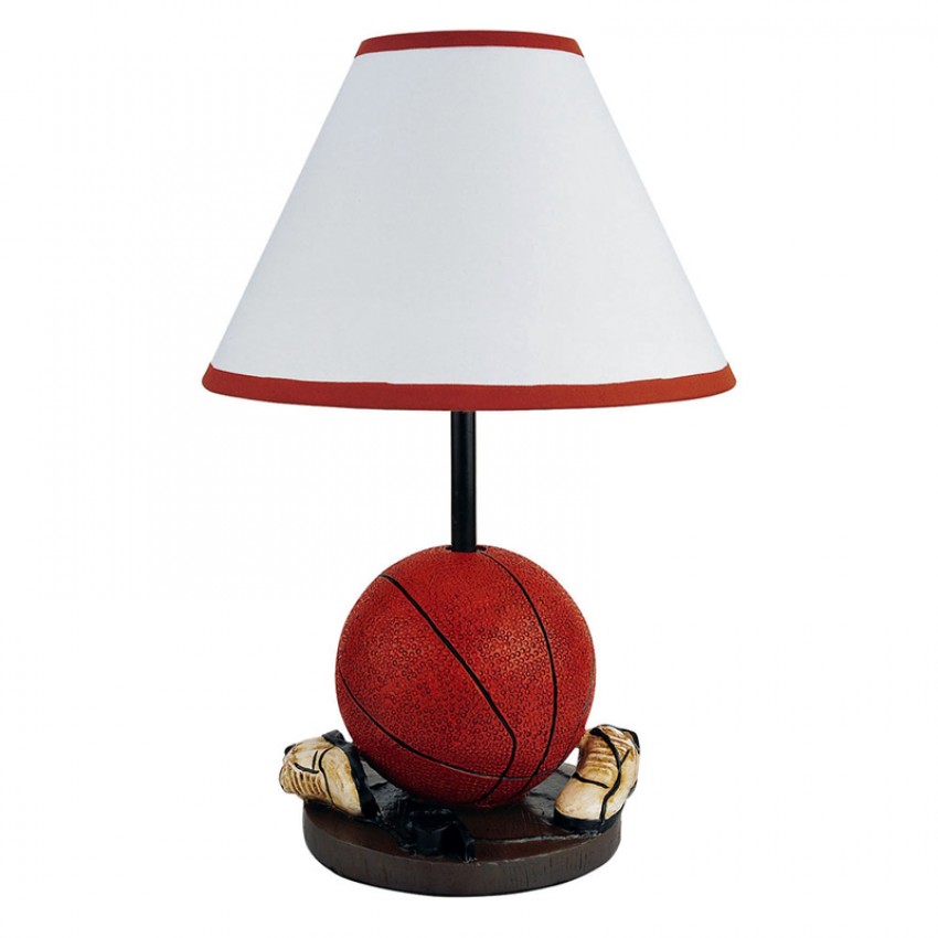 Kids Basketball Resin Table Lamp 15"