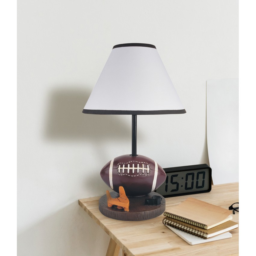 Kids Football Resin Table Lamp 15"