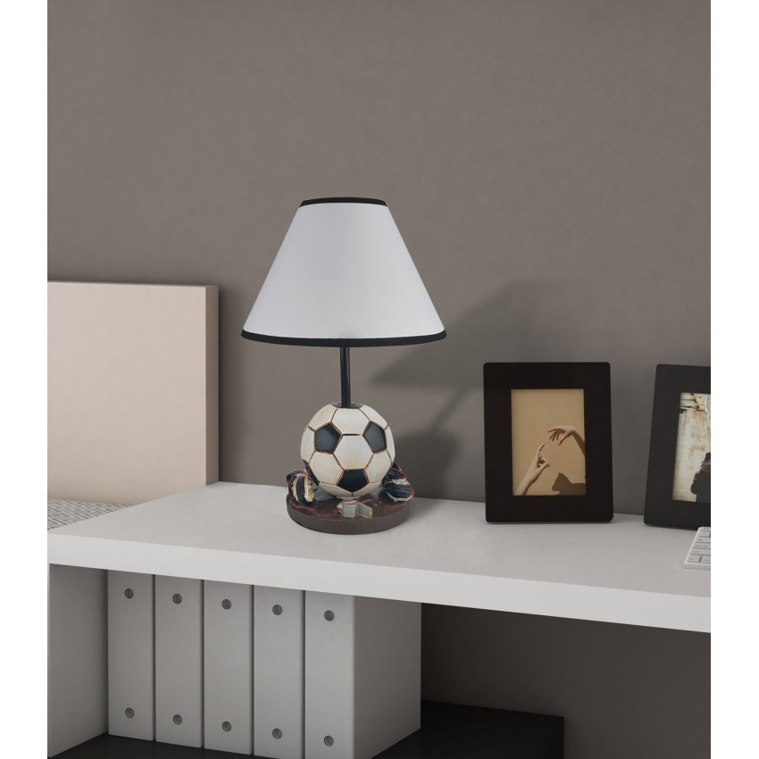 Kids Soccer Resin Table Lamp 15"