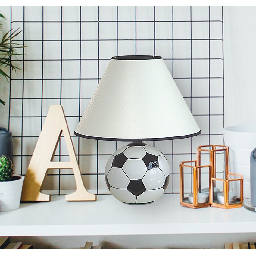 Kids Soccer Ceramic Table Lamp 12"