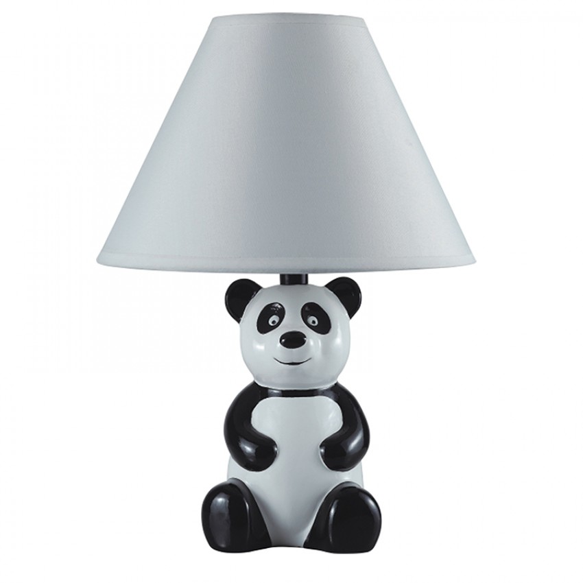 Kids Panda Ceramic Table Lamp 14"